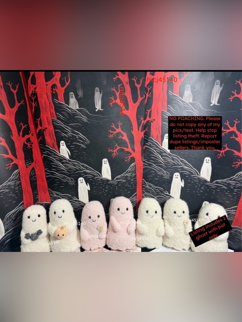 SET OF 6 BNWT CUDDLE AND KIND BOUCLE GHOSTS